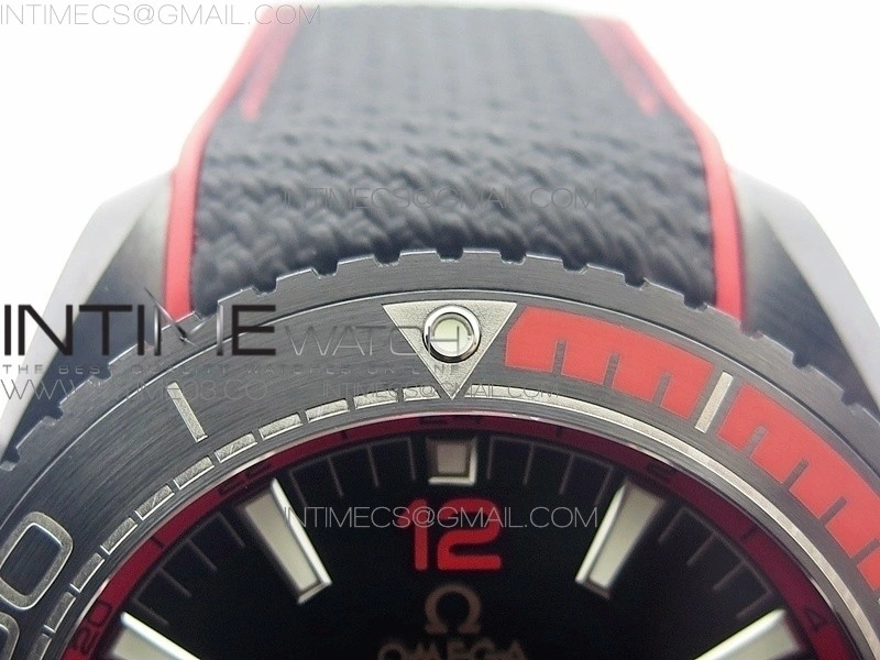 Planet Ocean 45.5mm Deep Black Real Ceramic VSF 1:1 Best Edition on Black Nylon Strap A8906 Super Clone